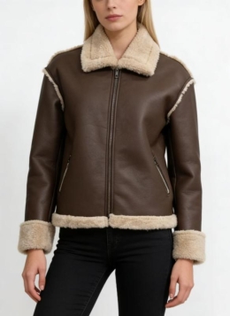 ladies suede with fur jacket26