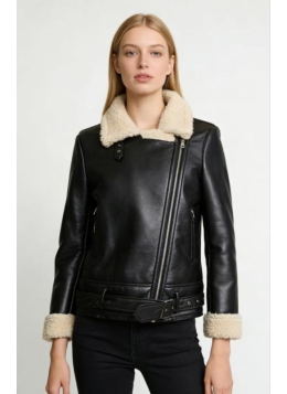 ladies suede with fur jacket26