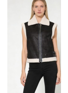 ladies suede with fur jacket26