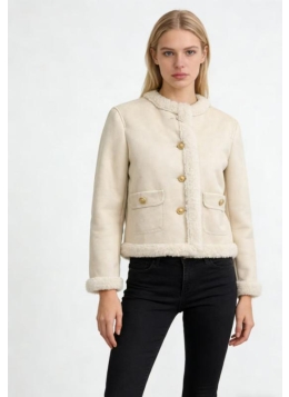 ladies suede with fur jacket26