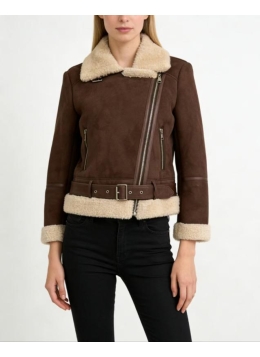 ladies suede with fur jacket26